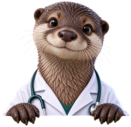 Nutria asomándose